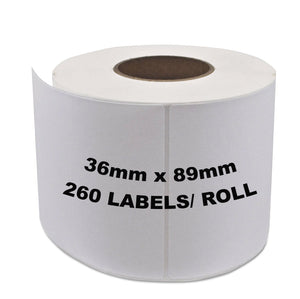 DYMO Seiko Compatible Labels 36mm x 89mm 260 Labels/Roll [99012]