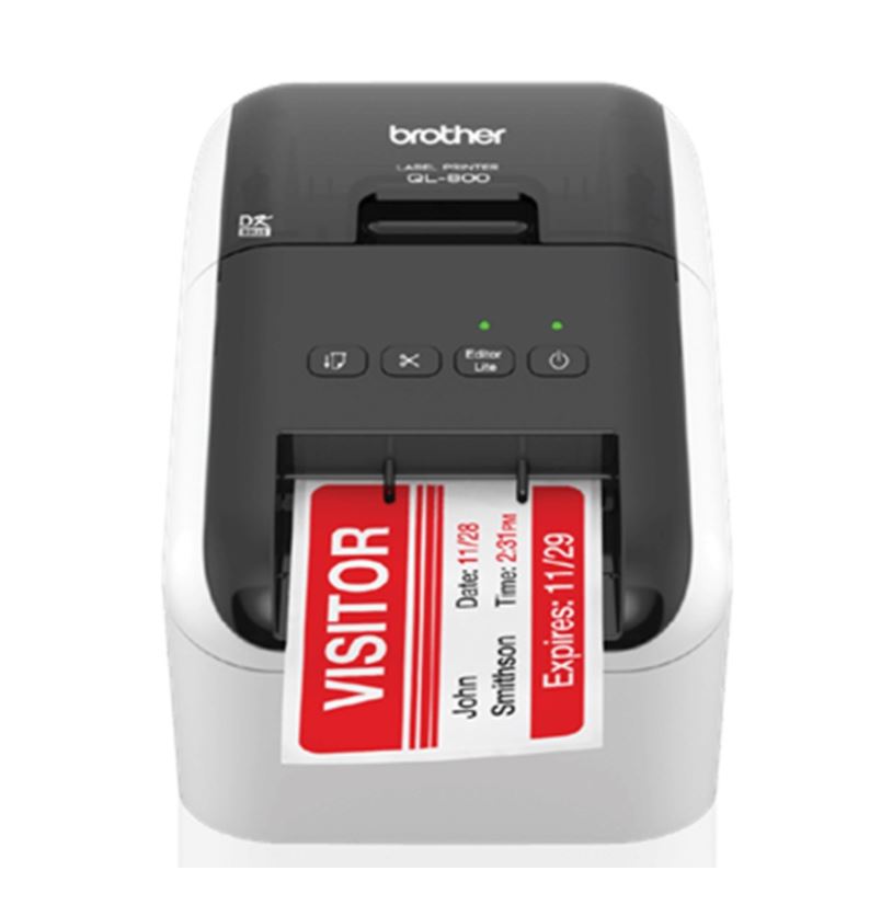 New Brother DK22251 Labels that can print in Red and Black