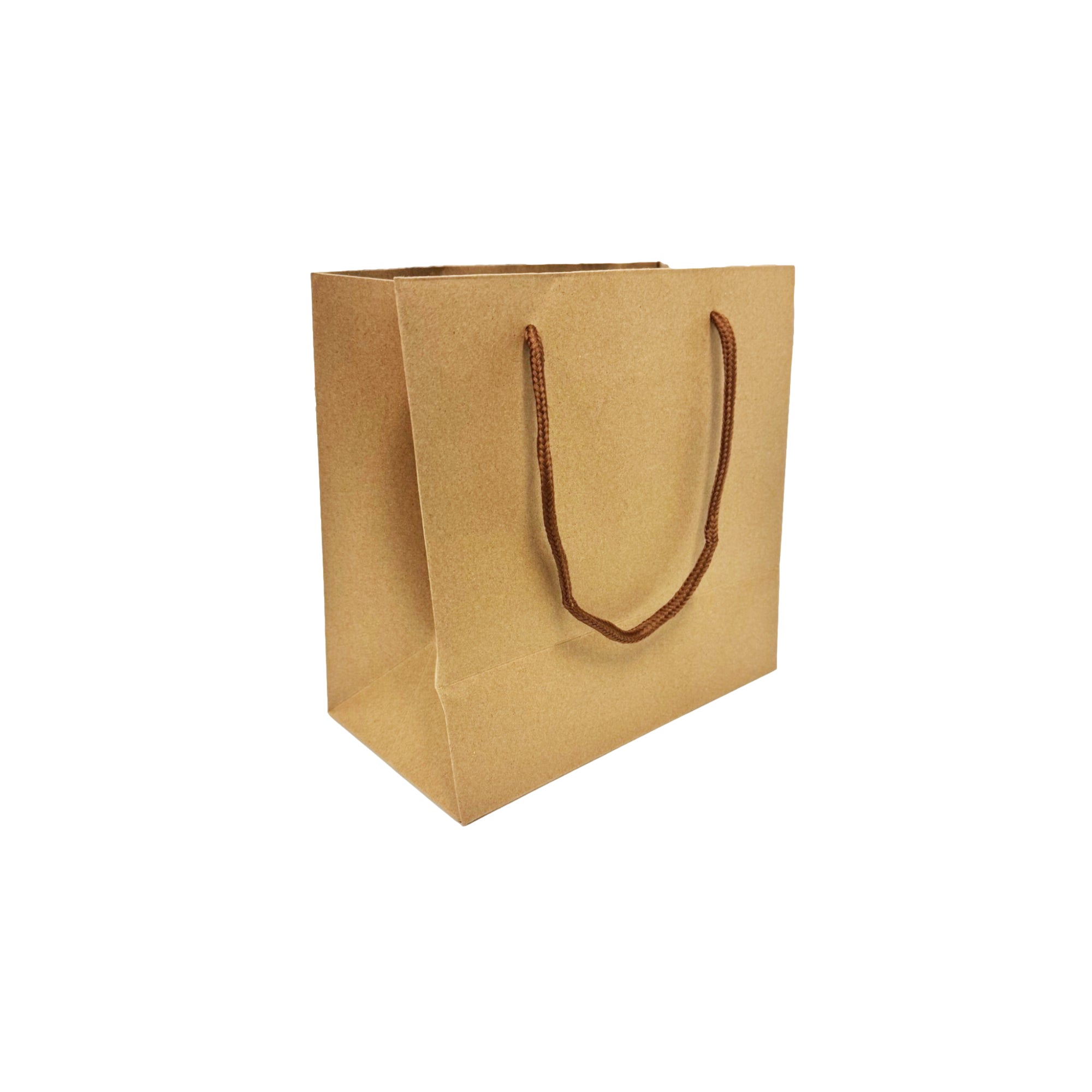 Kraft Paper Shopping Carry Bag 200x200x110mm