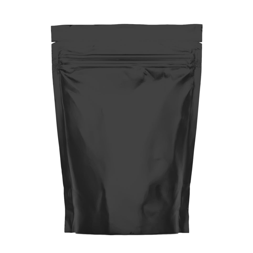 Black Aluminium Foil Bag [Mylar Stand Up Pouch] [105x150mm]