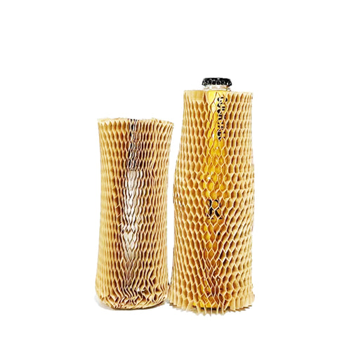 HoneyComb Padded Sleeve 22cm for Candles and Bottles Kraft Paper Hex Wrap Protective Packaging [Bubble Bag Alternative]