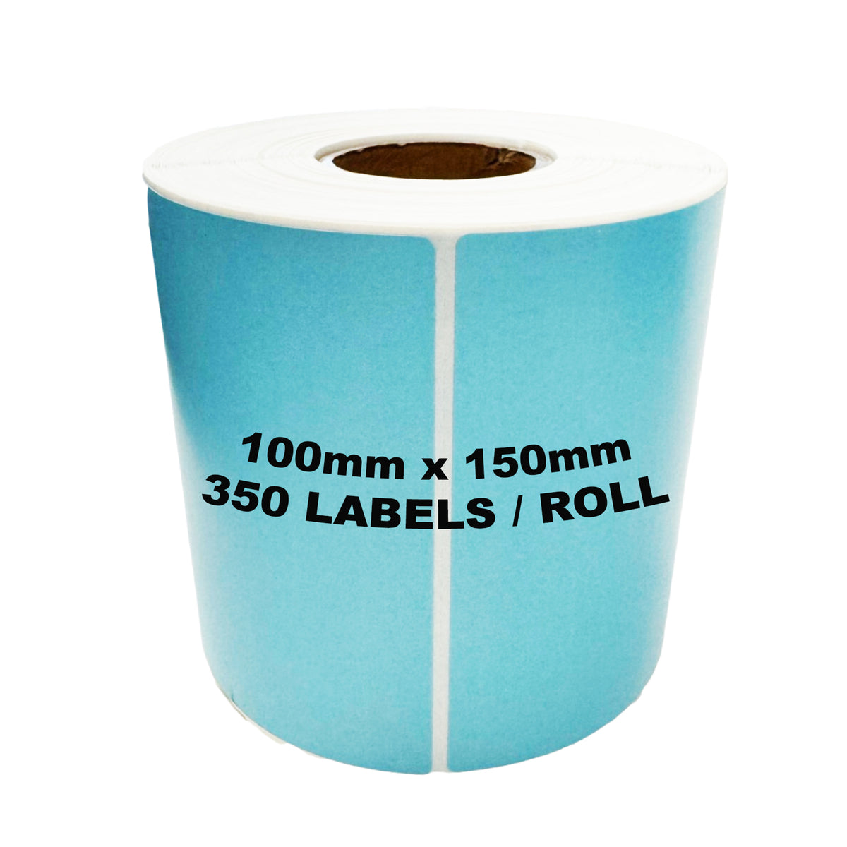Blue Label Computer ZEBRA & ALL Direct Thermal Printer Compatible LIGHT BLUE Labels 100mm