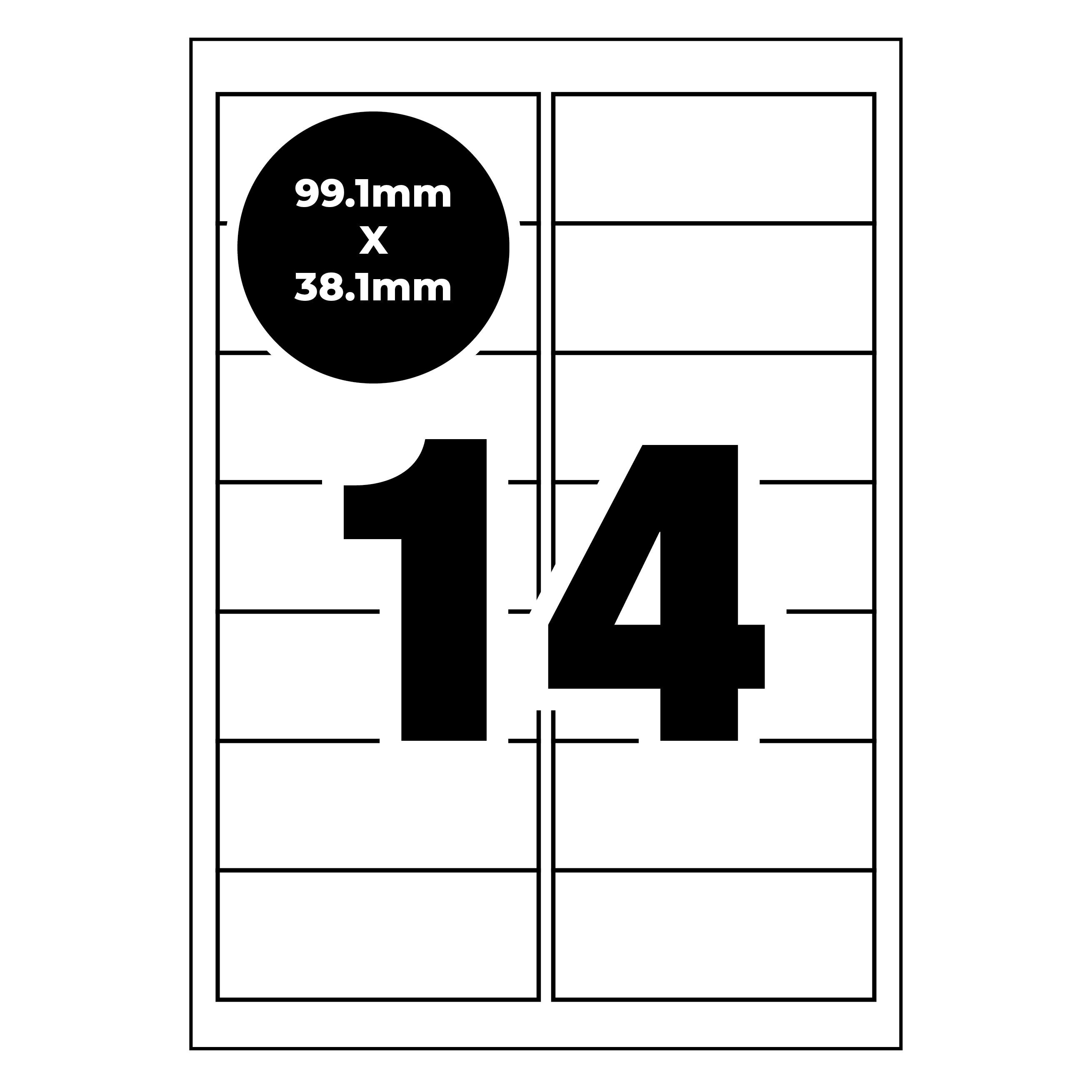 thumbnail image 2 of 15000 Self-Adhesive Address Labels – 1 X 2.625 Inches, 30 Per Sheet, Laser/Inkjet 2 of 4