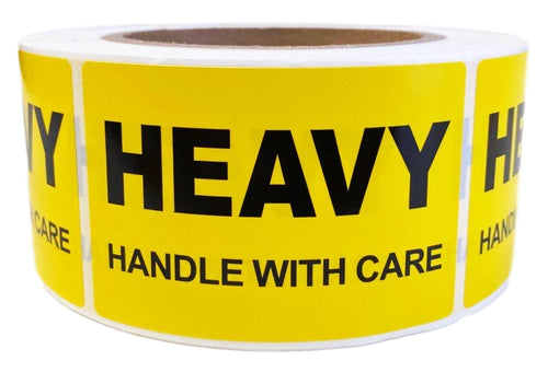 Heavy Printed Label 50.8x76.2mm Handle With Care Adhesive Sticker 550 Labels/Roll