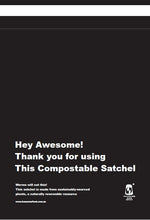 COMPOSTABLE SATCHELS 165mm x 235mm [Courier Bags] [Mailing Satchels]