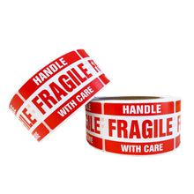 Fragile Label 50.8x76.2mm Handle With Care Adhesive Sticker 550 Labels/Roll