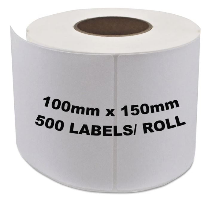 Aramex Shipping Labels 100x150mm 500 Labels/Roll [For Zebra Direct Thermal Desktop Printers]