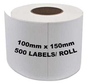 Toll Shipping Labels 100x150mm 500 Labels/Roll [For Zebra Direct Thermal Desktop Printers]