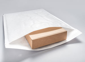 Bubble Mailer Envelope White Kraft Paper Padded Bag [100x180mm]