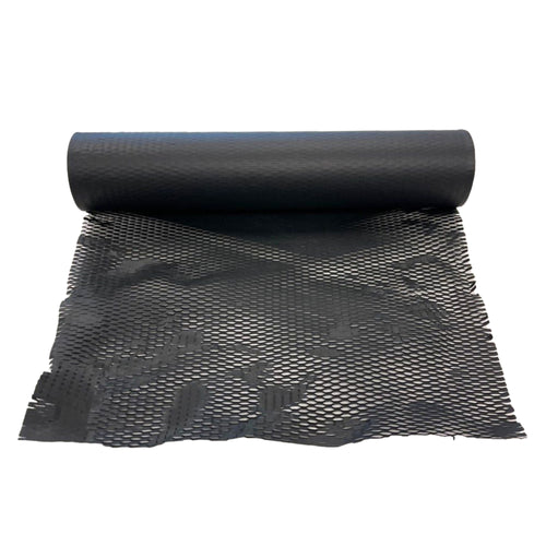 Black HoneyComb Kraft Paper Wrap Roll 500mm x 90m Protective Packaging [Bubble Wrap Alternative]
