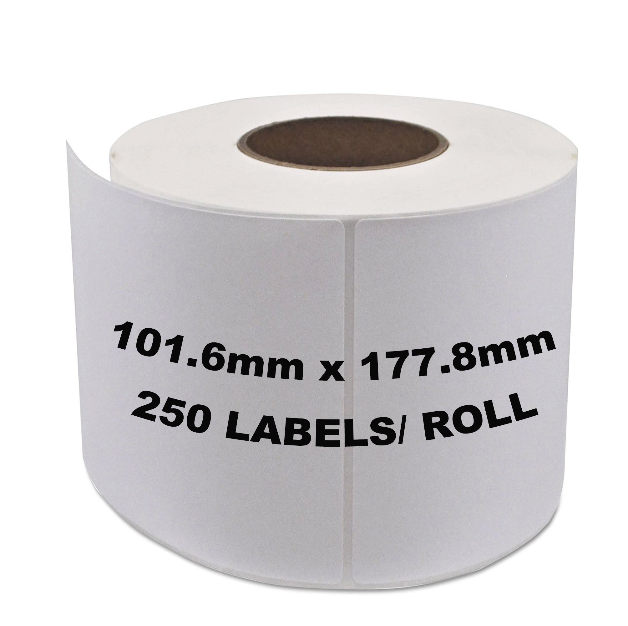 Direct Thermal 4x7 inch Labels 101.6x177.8mm 250 Labels/Roll [For Zebra Direct thermal Printers]