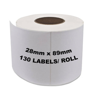 DYMO Compatible Labels 28mm x 89mm 130 Labels/Roll [99010]