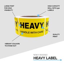 Heavy Printed Label 50.8x76.2mm Handle With Care Adhesive Sticker 550 Labels/Roll