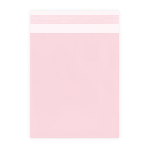 SAMPLES of All 6 Pink Courier Bag Sizes [Poly Mailers] [Mailing Satchels]