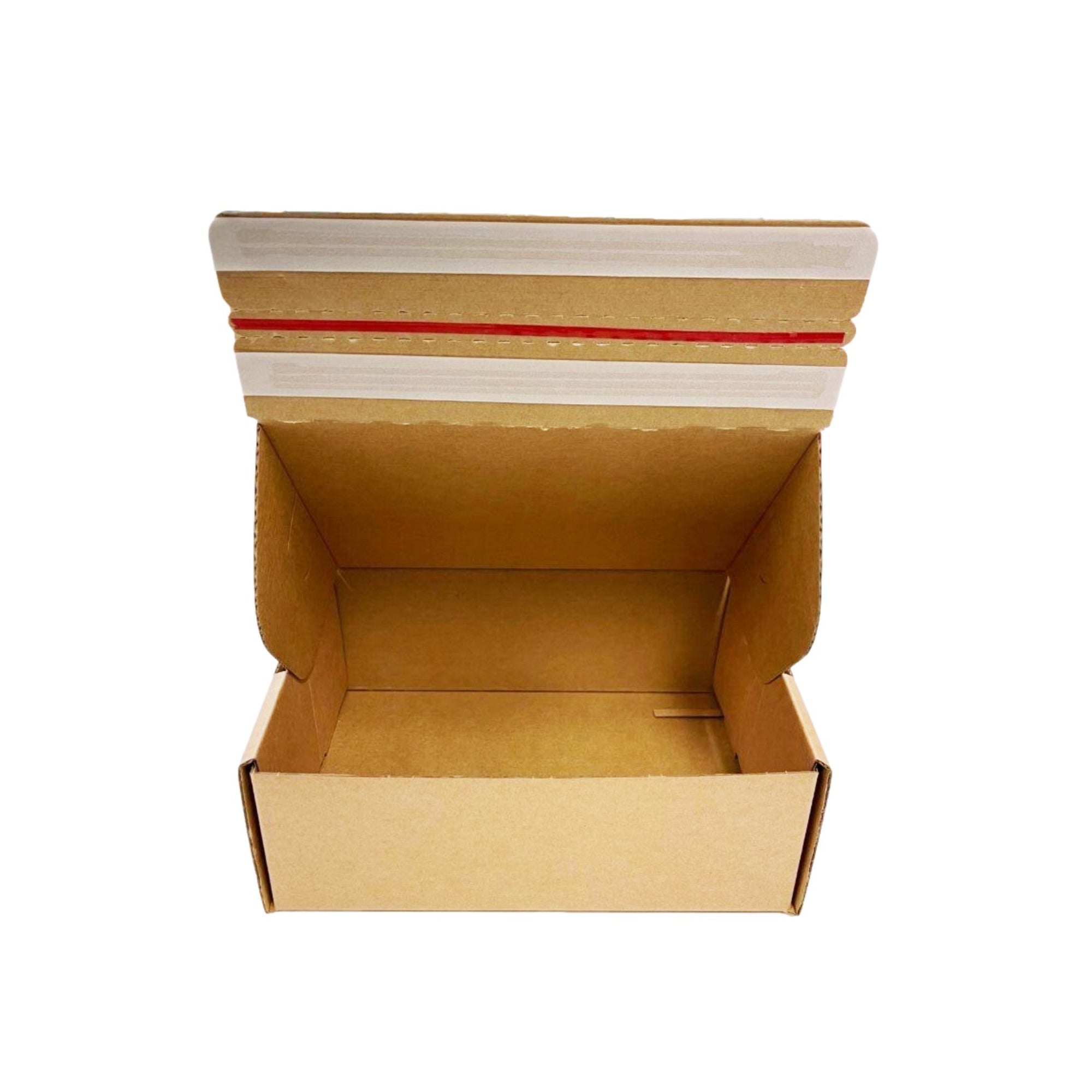 Self Sealing Mailing Box 220 x 160 x 77mm [Cardboard Shipping Carton] [No Tape Required]