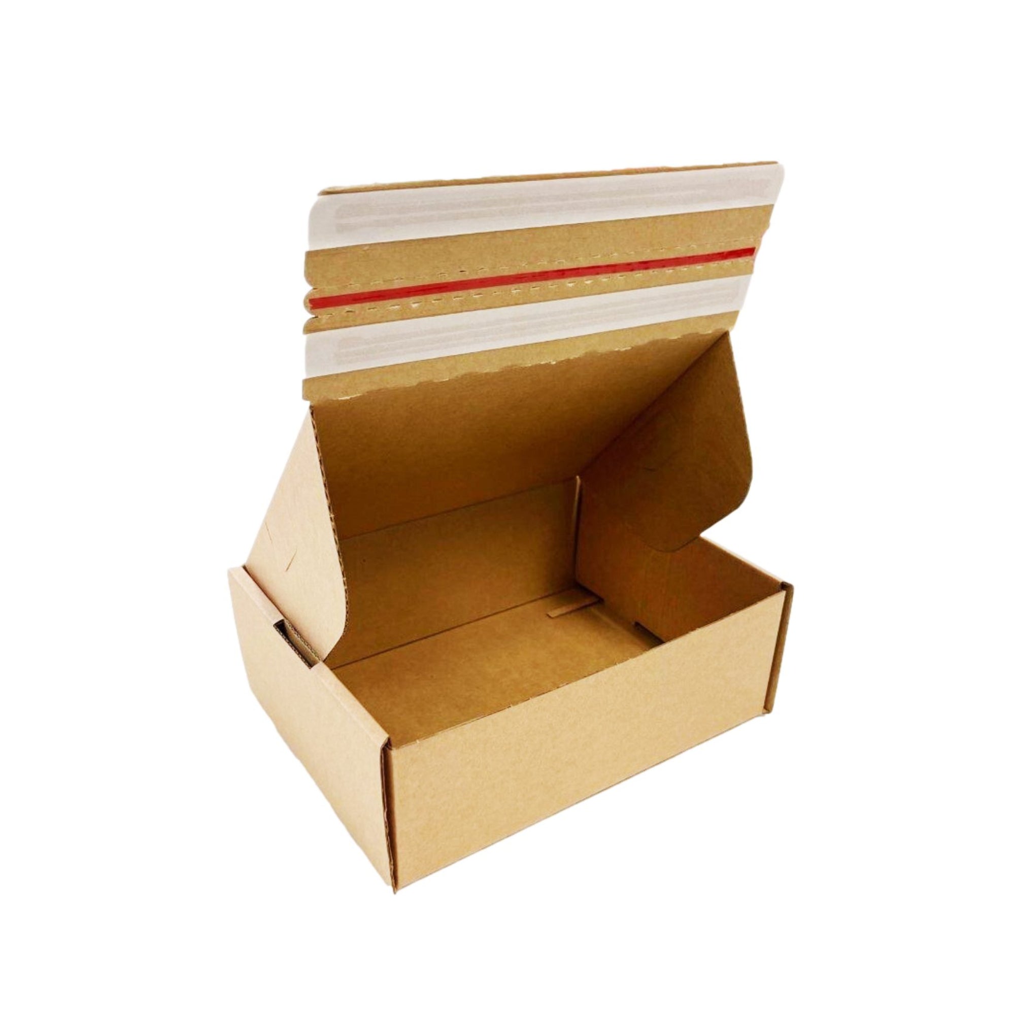 Self Sealing Mailing Box 220 x 160 x 77mm [Cardboard Shipping Carton] [No Tape Required]