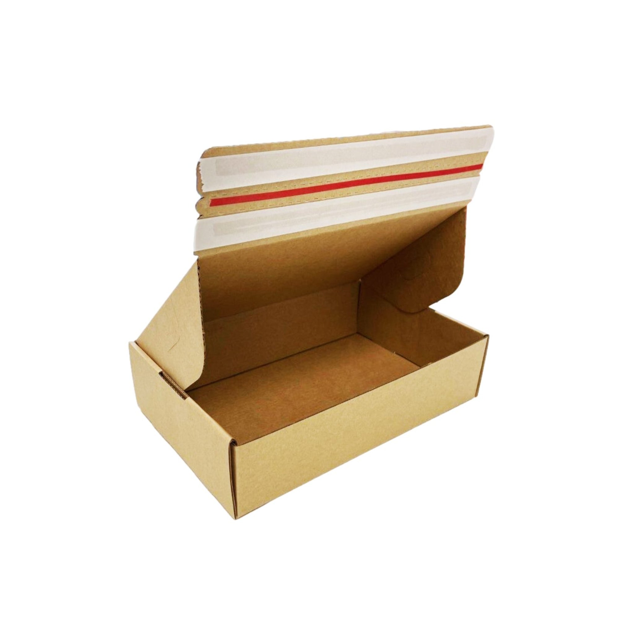 Self Sealing Mailing Box 240 x 150 x 60mm [Cardboard Shipping Carton] [No Tape Required]