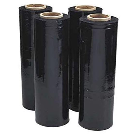 Black Hand Stretch Film Pallet Shrink Wrap [500mm x 400m]