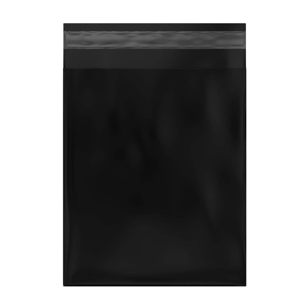Black Courier Bags 350mm x 480mm [Poly Mailers] [Mailing Satchels]
