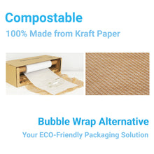 HoneyComb Kraft Paper Wrap with White Paper Protective Packaging [Bubble Wrap Alternative]