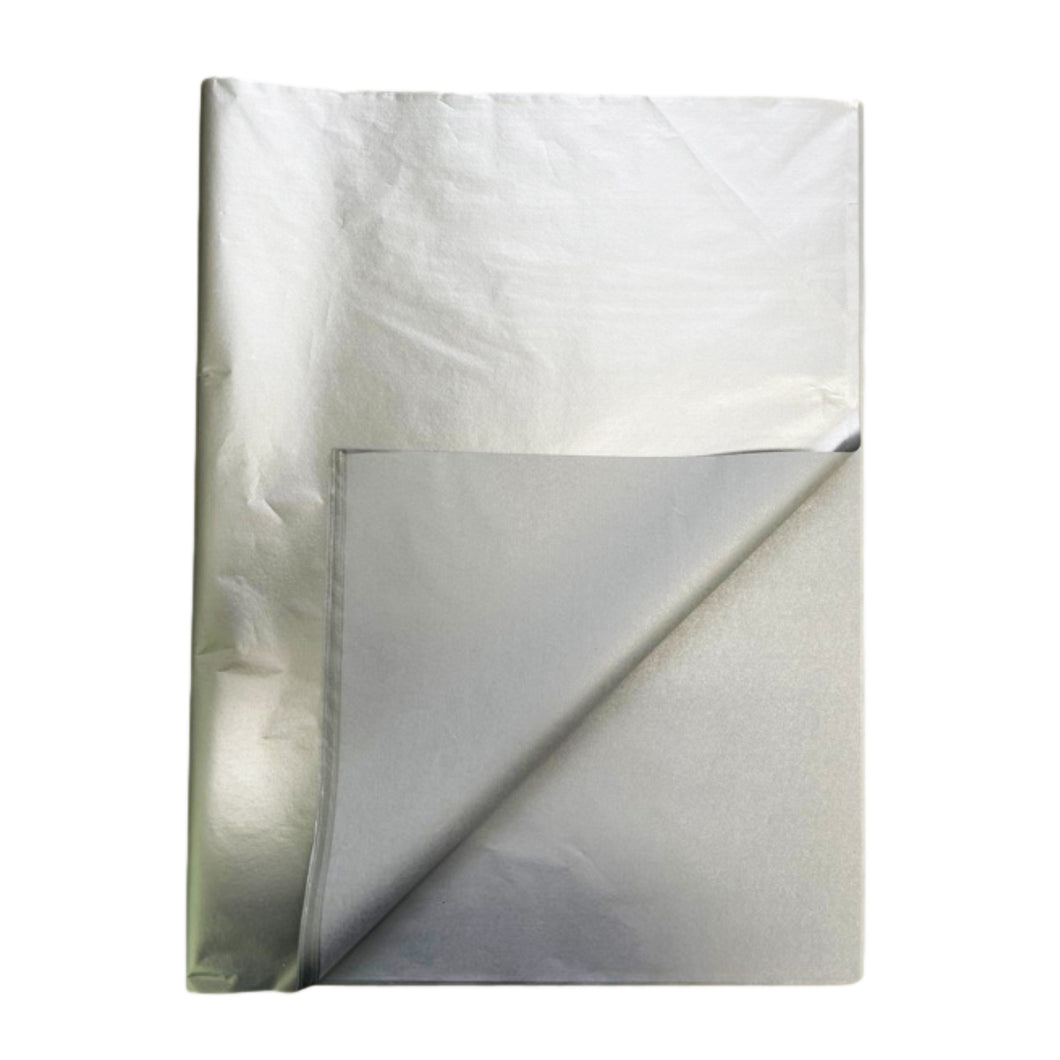 SILVER Tissue Paper 500x750mm Colour Safe Acid Free 20gsm