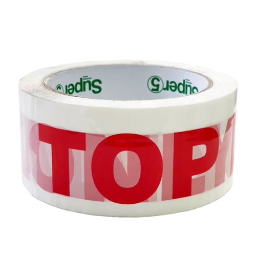 Top Loading Only Pre-Printed Packaging Tape Thickness 45 Micron [75 metres x 48mm]